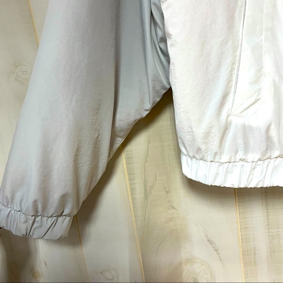 VS Pink Reversible Teddy Grey White Brown Zip Jacket Sz L Hooded - Picture 10 of 10